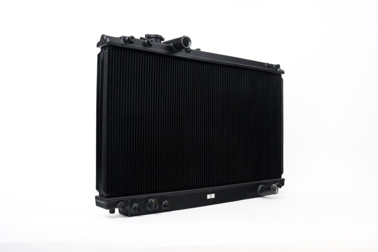 CSF Race Toyota MK4 Supra Black High-Performance All-Aluminum Radiator - CSF #2882B