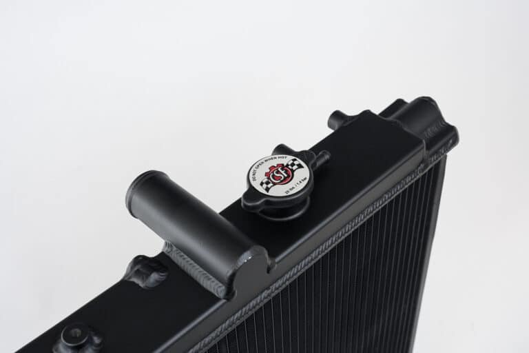 CSF Race Toyota MK4 Supra Black High-Performance All-Aluminum Radiator - CSF #2882B