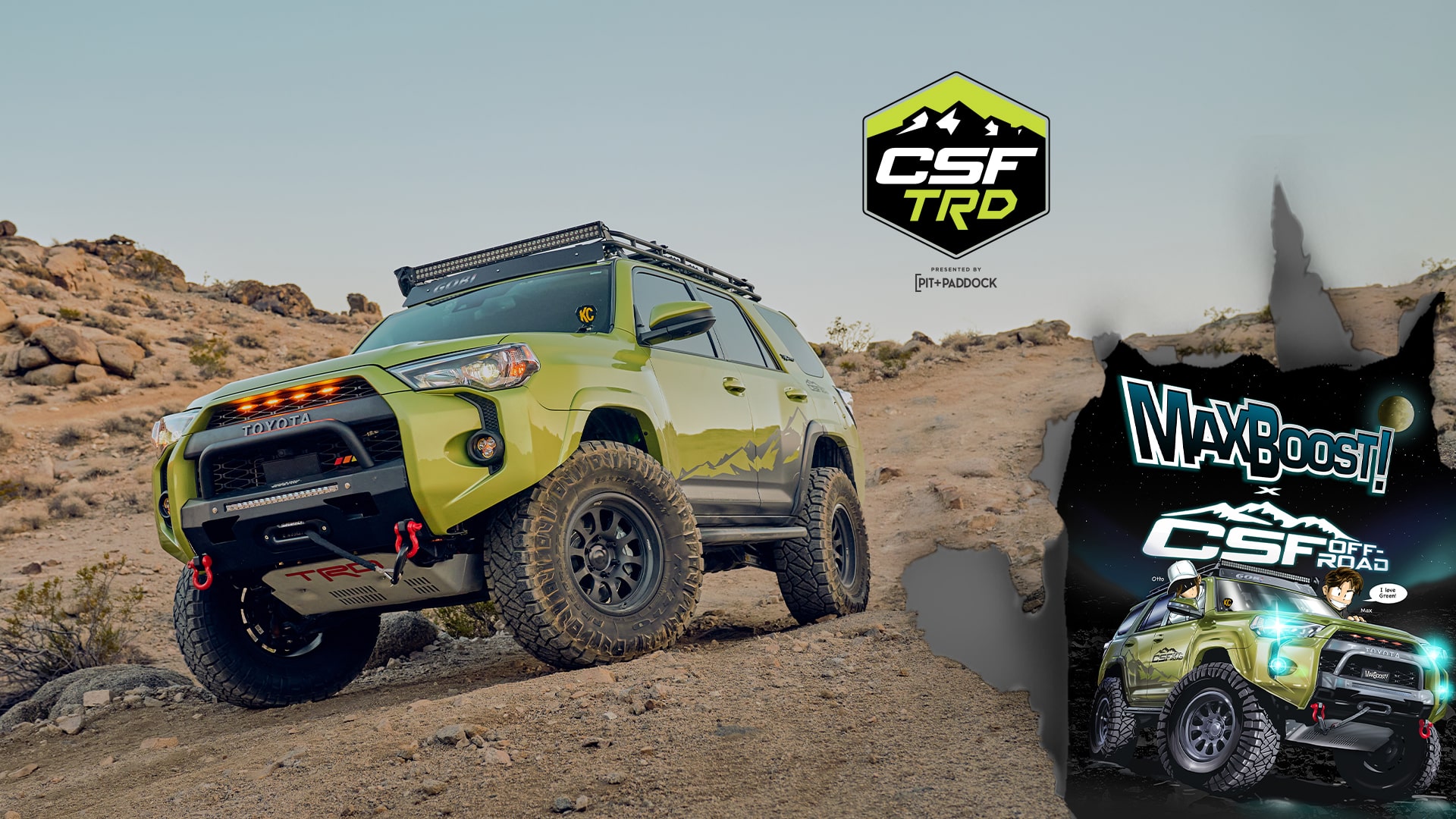 CSF TRD 4Runner - Lime Rush Green - Vehicle Page Feature Image