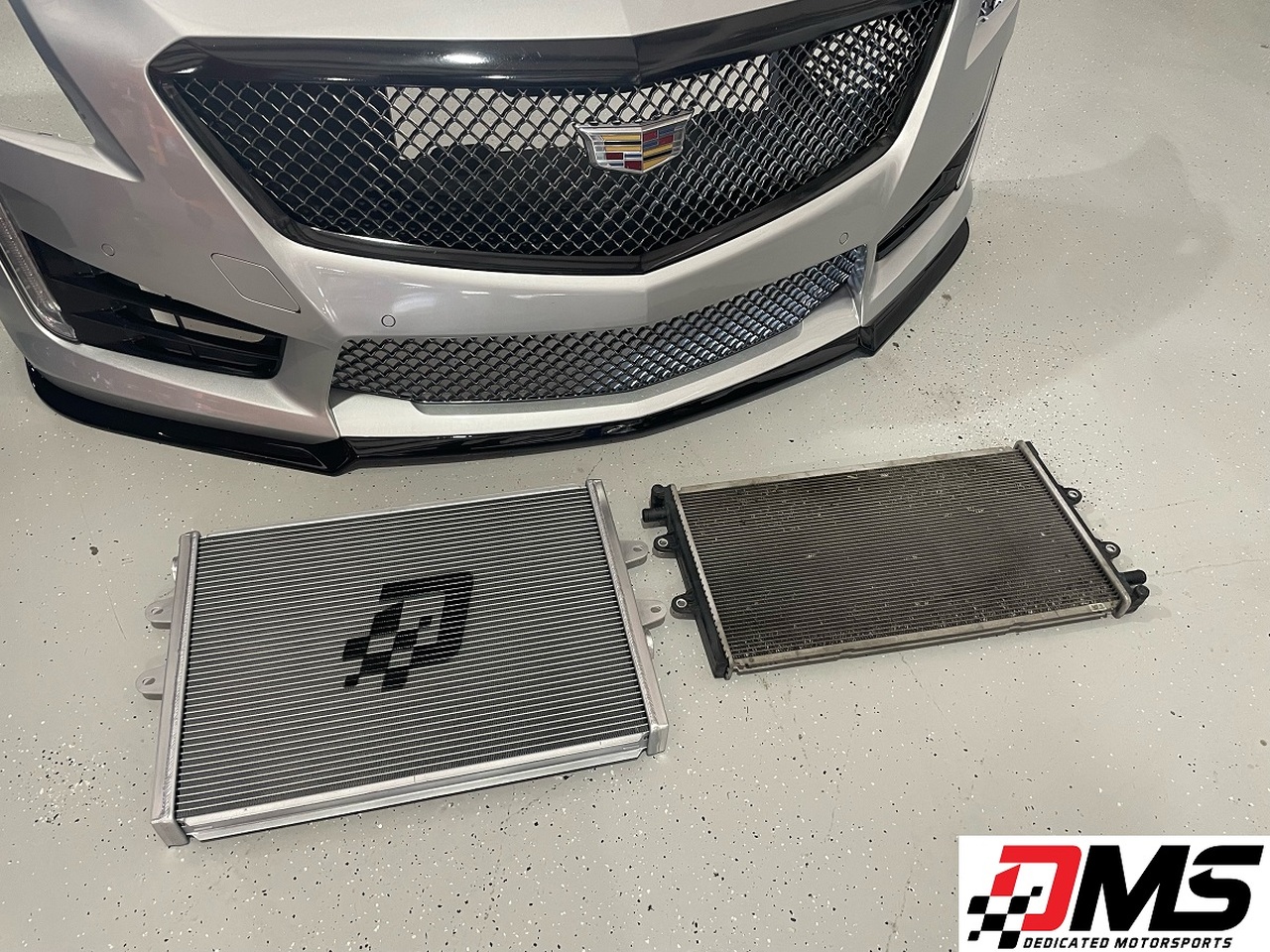 CSF Dedicated Motorsports Camaro ZL1 & CTS-V Heat Exchanger #8205 vs Stock