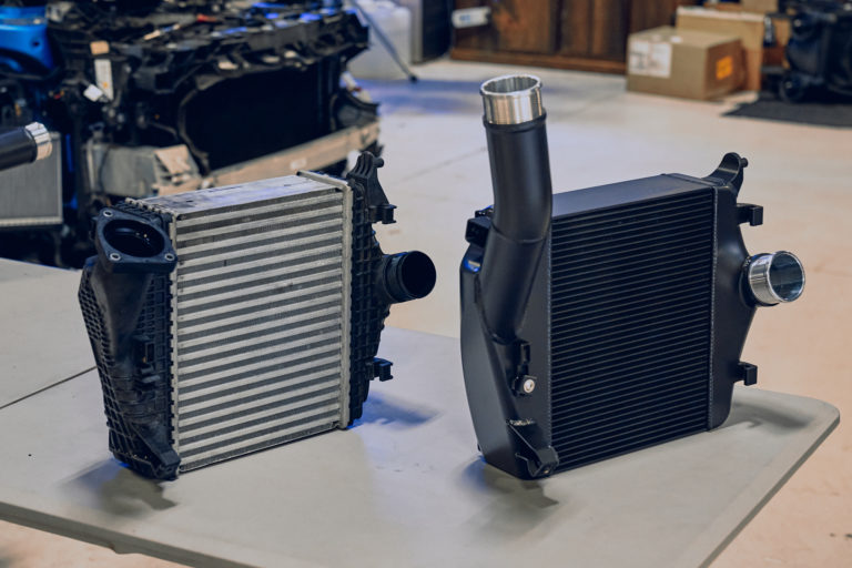 CSF #8211 Urus Intercooler install at Pacific German