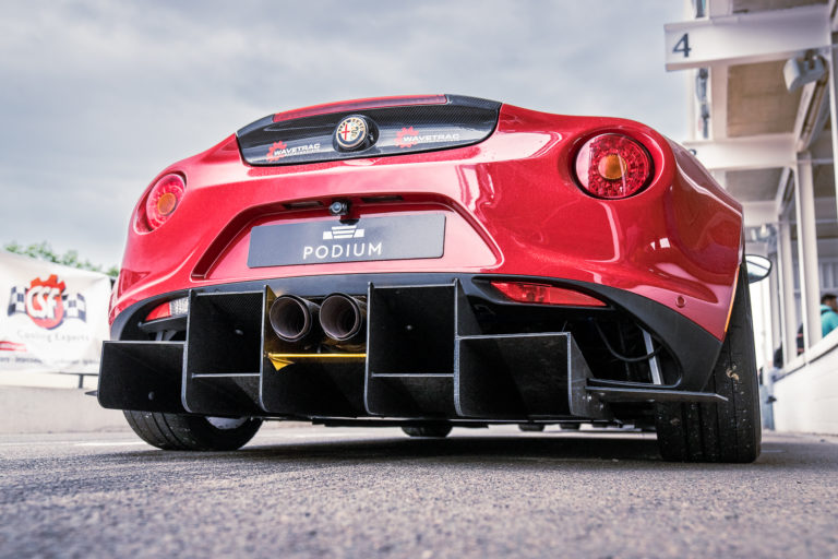 Alfa Romeo 4C with custom CSF Cooling at Players Classic 2022