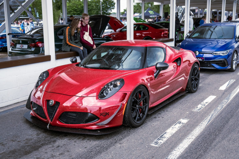 Alfa Romeo 4C with custom CSF Cooling at Players Classic 2022