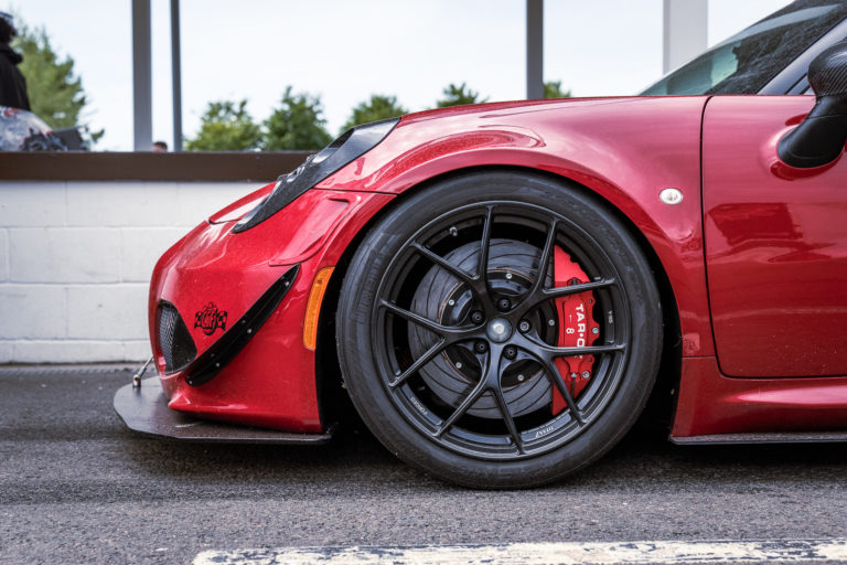 Alfa Romeo 4C with custom CSF Cooling at Players Classic 2022