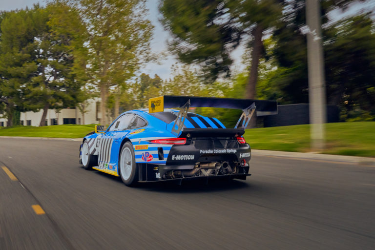 E-Motion Engineering Porsche GT3R at Pikes Peak Hill Climb 2022