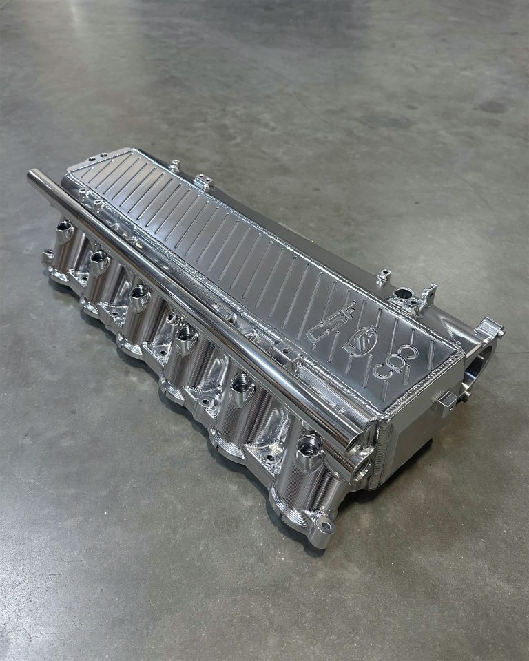 CSF Race Charge-Air Cooler Manifold for A90/A91 Toyota Supra and BMW G-Series (B58 Motor) Frozen Polished - 8200