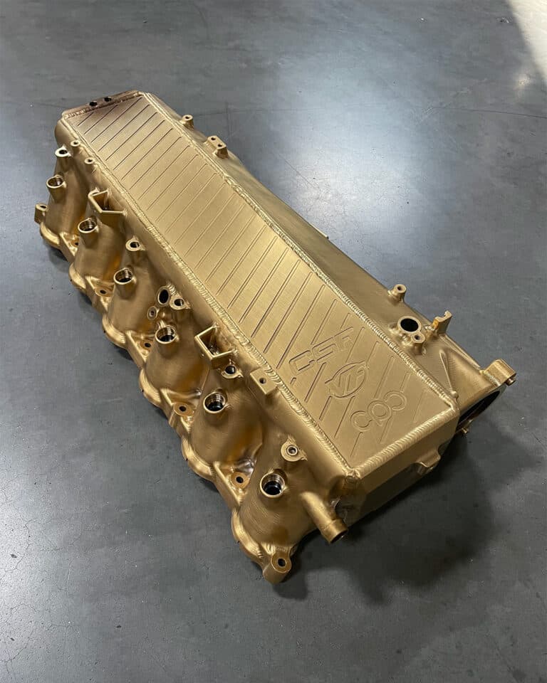 CSF Race Charge-Air Cooler Manifold for A90/A91 Toyota Supra and BMW G-Series (B58 Motor) DLC Gold - 8200