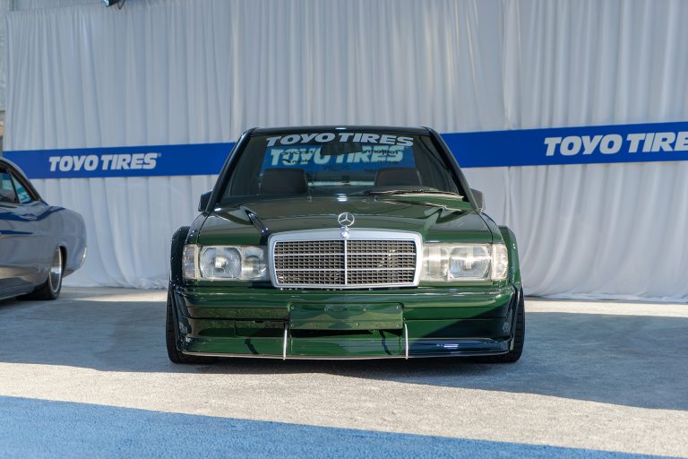 Stan Chen's Mercedes 190E 2.6-16 at SEMA 2023