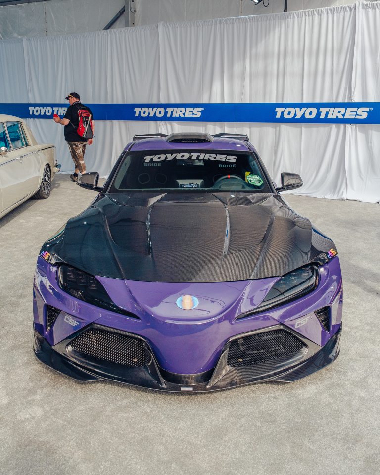 FT1 Concept A90 Supra Purple SEMA 2024 Toyo Treadpass